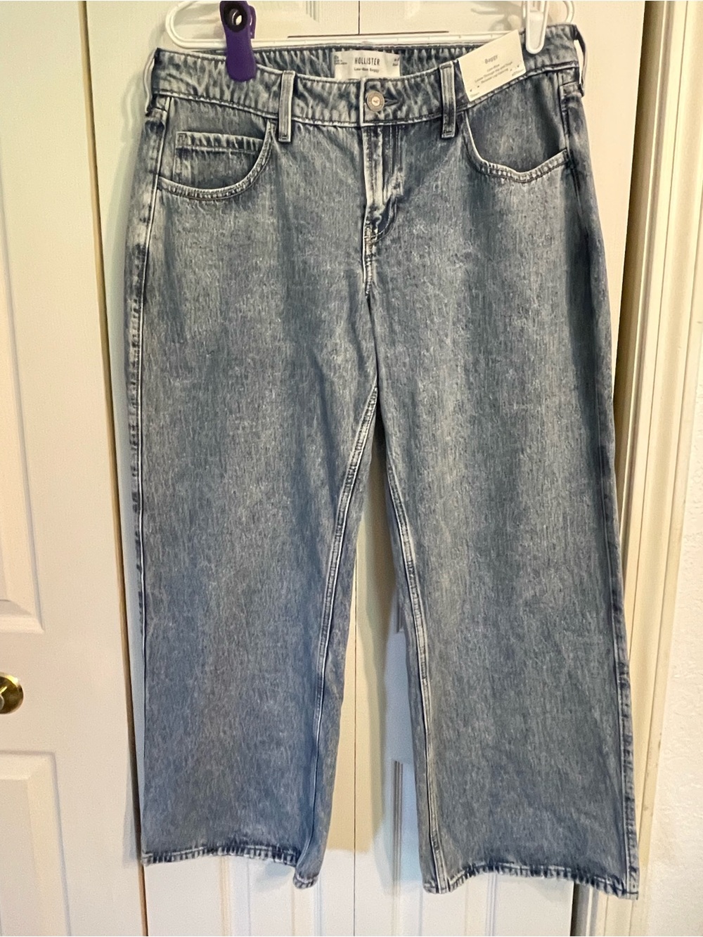 Hollister Light Blue Wide Leg Jeans